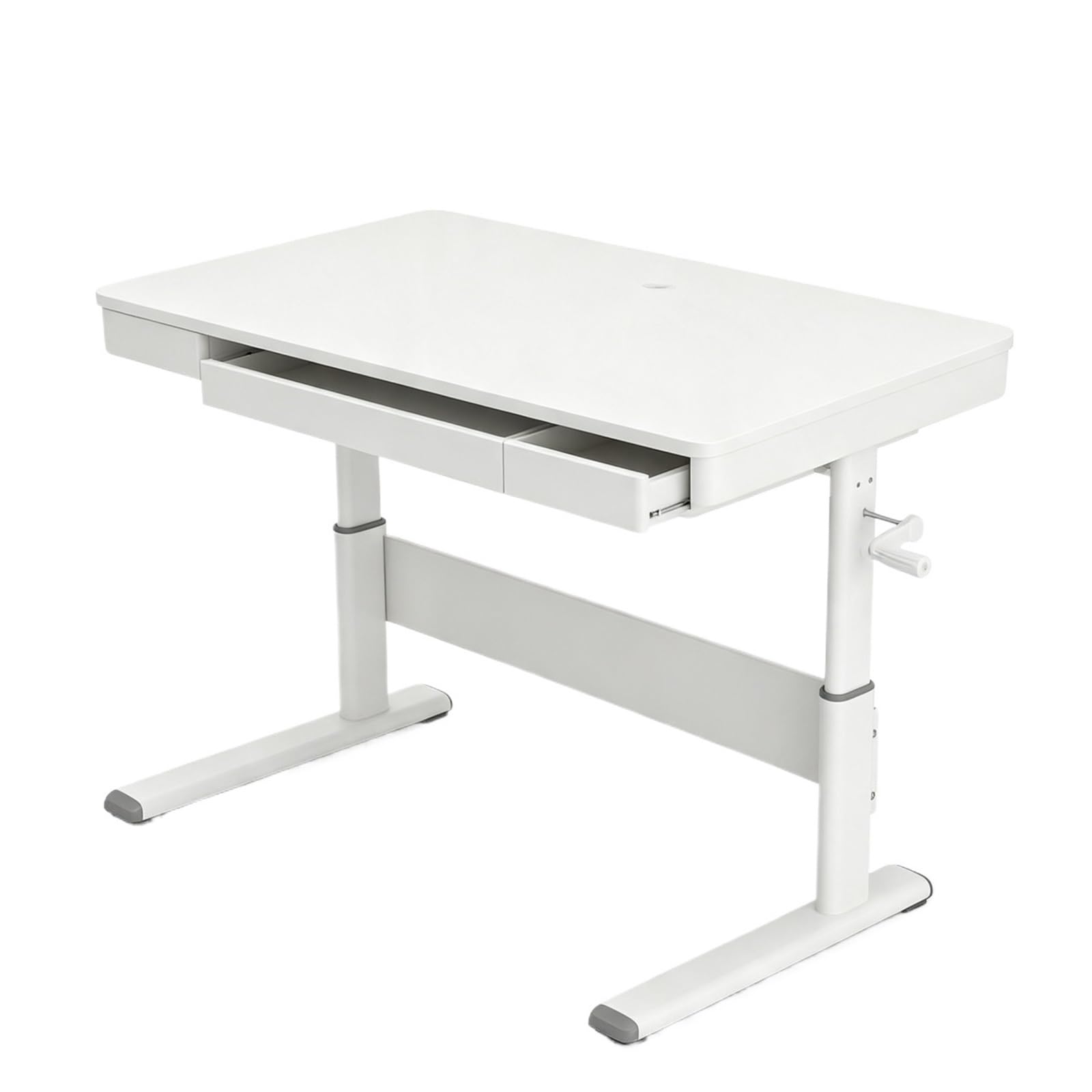 Scrivania for computer regolabile in altezza con manovella Scrittoio