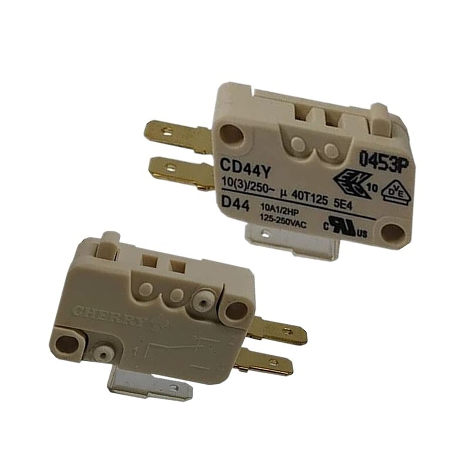 Micro interrupteur Cherry D44Y inverseur 3 broches 10A fiable