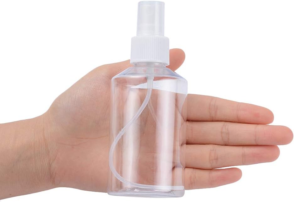 Pandahall 15Pcs Fine Mist Spray Bottles Empty Plastic Reusable Bottles with Pumps Clear 150ml/5oz for Essential Oils, Face Spray, Hair Spray, Travel