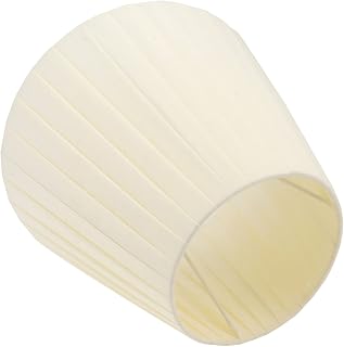 NUOBESTY Pantalla Plisada Festoneada Para Lámpara Estilo Retro Para Oficina Escritorio Hecha A Mano Color Amarillo 1 Unidad
