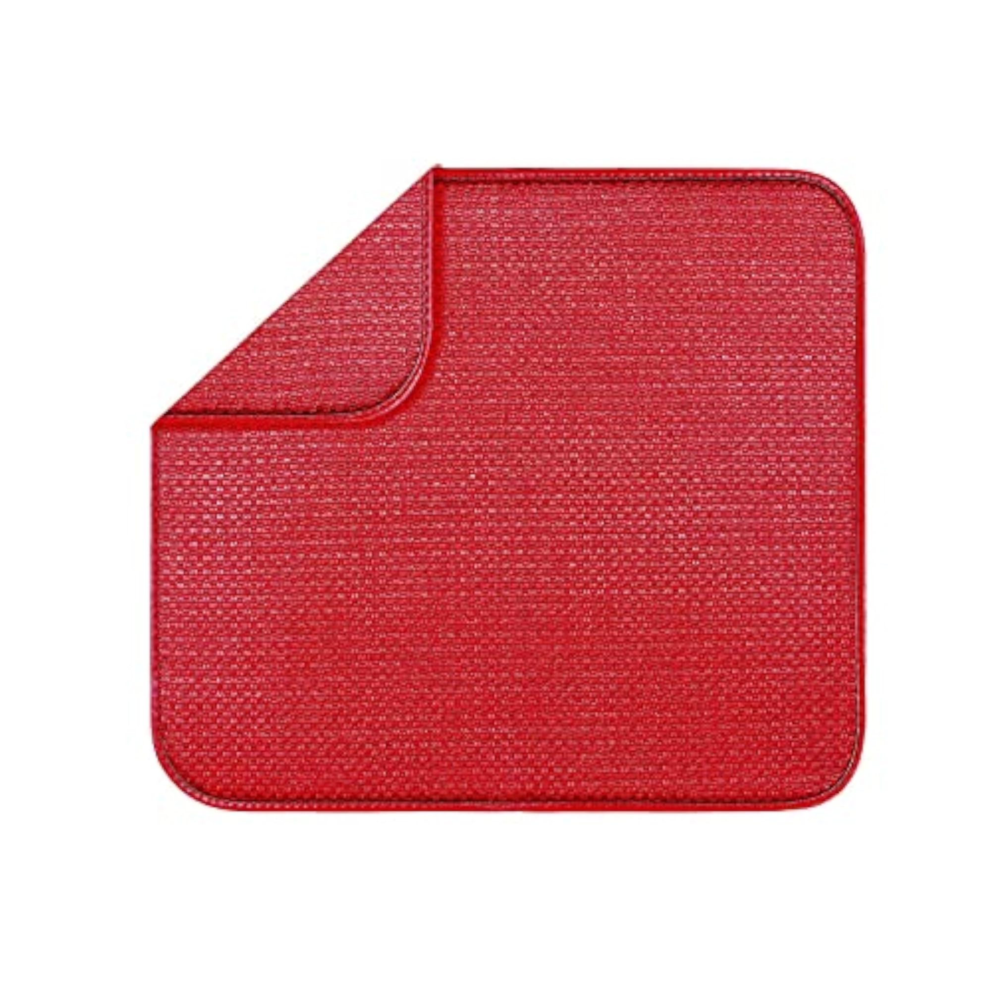 Red Drying Mat for Kitchen Counter and Sink
