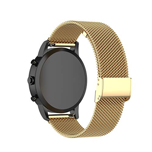 FitTurn ���^���X�g���b�v KOSPET Tank M2/M3/M3 Ultra/T2/T3/T3 Ultra Watch�o���h �Ή��X�e�����X�X�`�[���o���h AMAZTIM M3/M3 Ultra/T2/T3/T3 Ultra�p (�S�[���h)