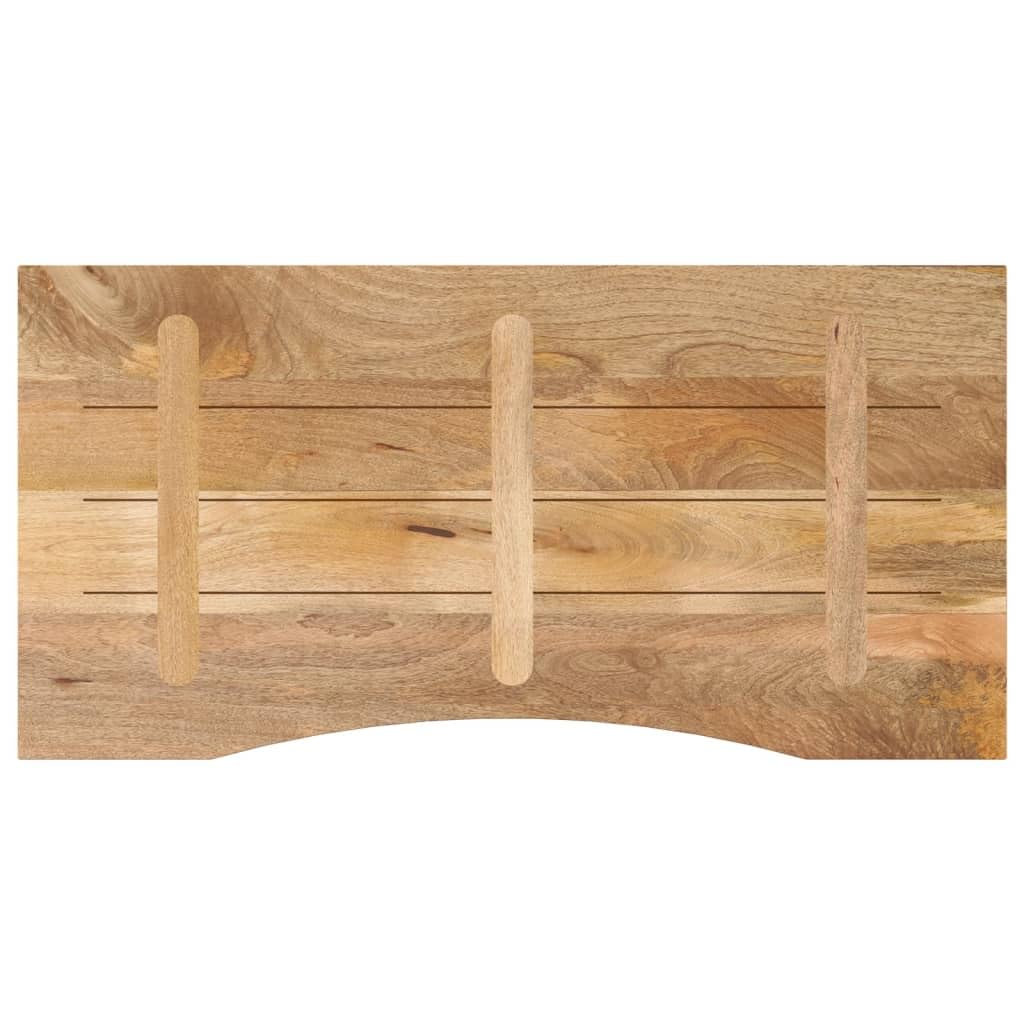 Piano da scrivania in legno massiccio di mango, 110 x 50 x 2,5 cm