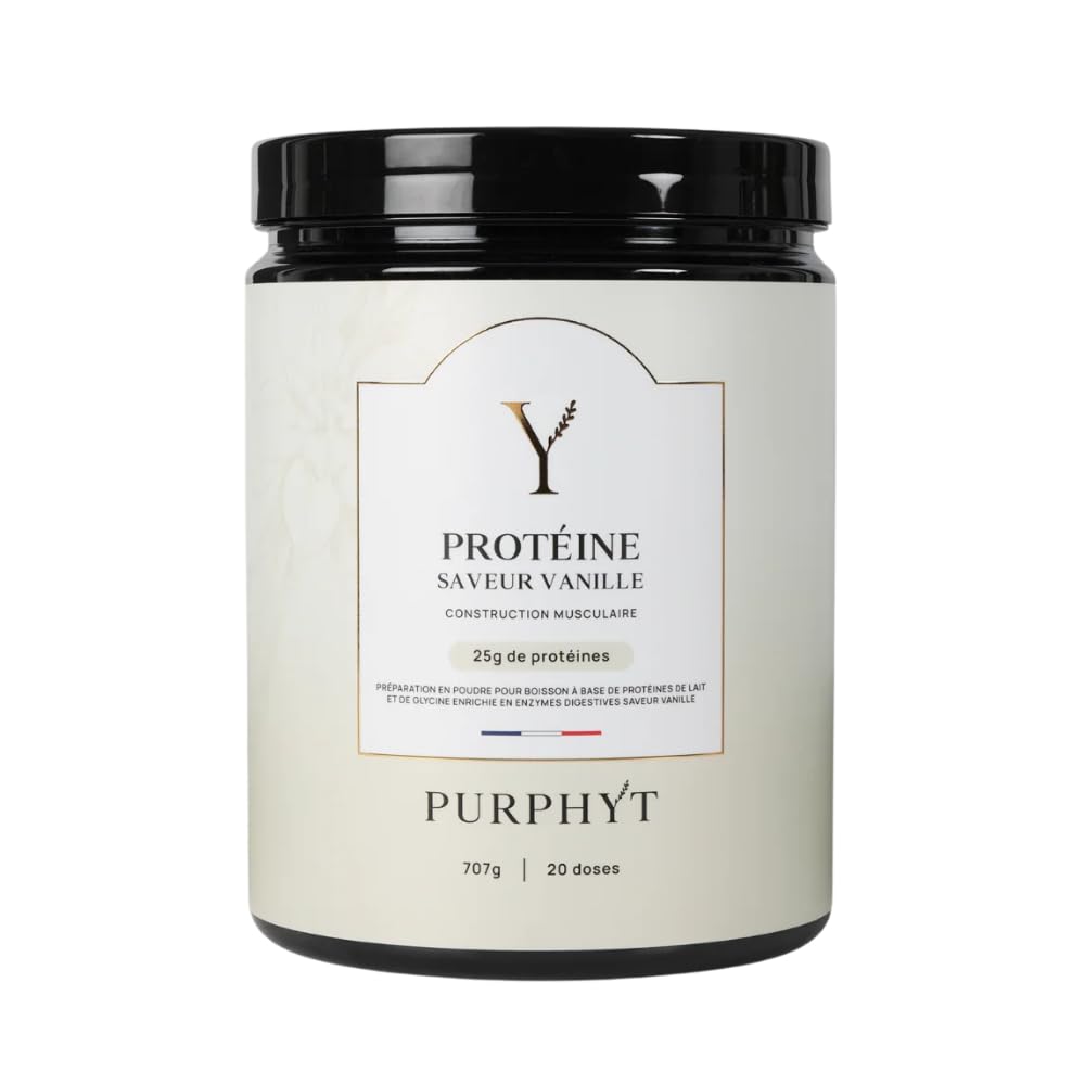 Whey Protéine Poudre Saveur Vanille - 25g Protéines par dose 706g