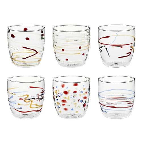 GALBIATI MILANO Carnival 6 Tumbler Acqua Assortiti
