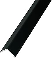 OUZUGIE 8-Pack 57 Inch WPC Slat Wall Panel Trim Corner Guard Black - Waterproof Easy Install for Walls & Ceilings