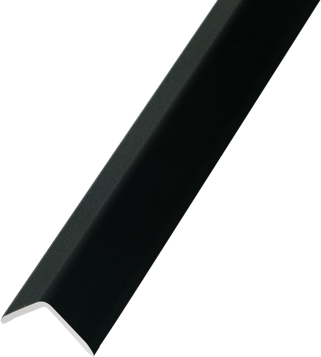 OUZUGIE 8-Pack 57 Inches, WPC Slat Wall Panel Trim,Corner Guard for High Grille (Black)