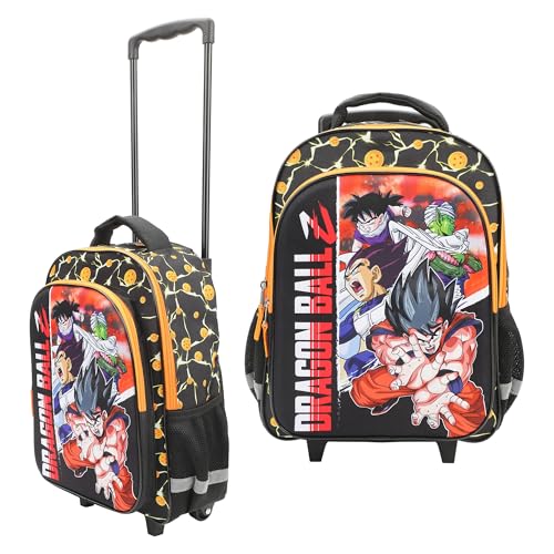 Bioworld Dragon Ball Z Group Shot 16" Rolling Travel Backpack