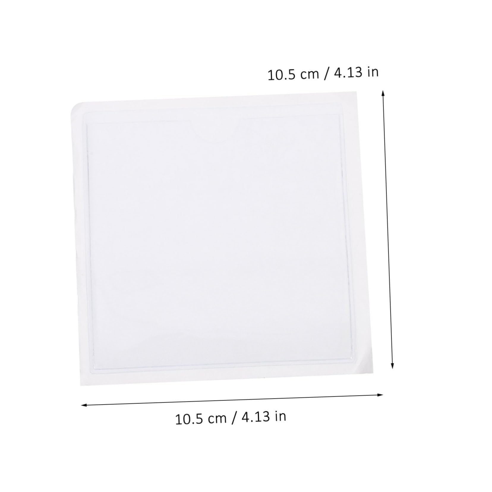 FUNOMOCYA 10-pack Portable Parking Permit Holders Adhesive Card Sleeves for Decal Sticker Organizing Holder for Car Windscreen Water-resistant Plastic