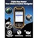 A8 GPS Handheld Navigator, Portable Hiking GPS for Outdoor, Multi-GNSS Support, Rugged Waterproof Button-Operated Handheld GPS with Preloaded USA Basemap