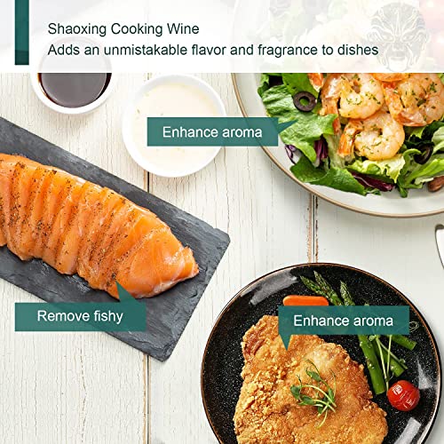 Soeos Shaoxing Cooking Wine, Shaoxing Rice Wine, Chinese Cooking Wine, Rice Cooking Wine, Shaoxing Wine Chinese Cooking Wine, Shao Hsing Rice Wine, 21.64 Fl Oz (640 Ml), 2 Packs, Regular Cooking Wine #TOP7