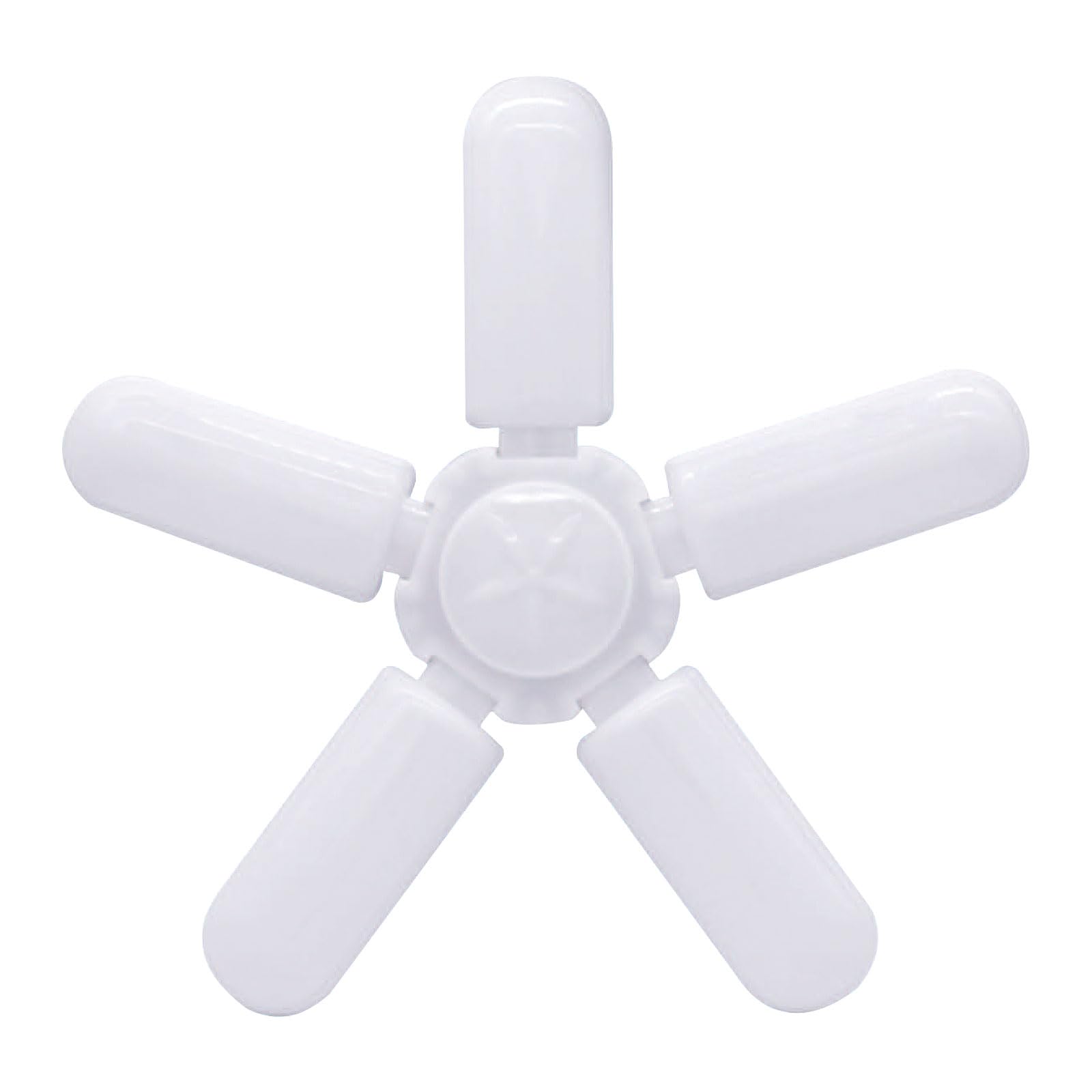 Mr. Light Energy Saving 5 Leaf LED Folding Lamp,Super Bright Angle Adjustable Home Ceiling Lights, Foldable Fan Blade Lights Lighting For Living Room, Garage Ceiling Light, White, MR12,