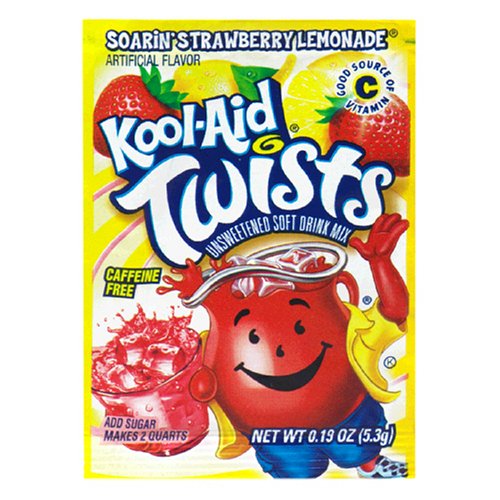 Kool Aid Strawberry Lemonade Powdered Drink Mix (0.16oz Packets, Pack of 48)