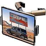 LISEN Tablet iPad Holder for Car Mount Headrest - iPad Car Holder Back Seat Travel Portable Car Tablet Holder Mount Road Trip Essentials for Kids Adults Fits All 4.7-12.9' Devices & Headrest Rod