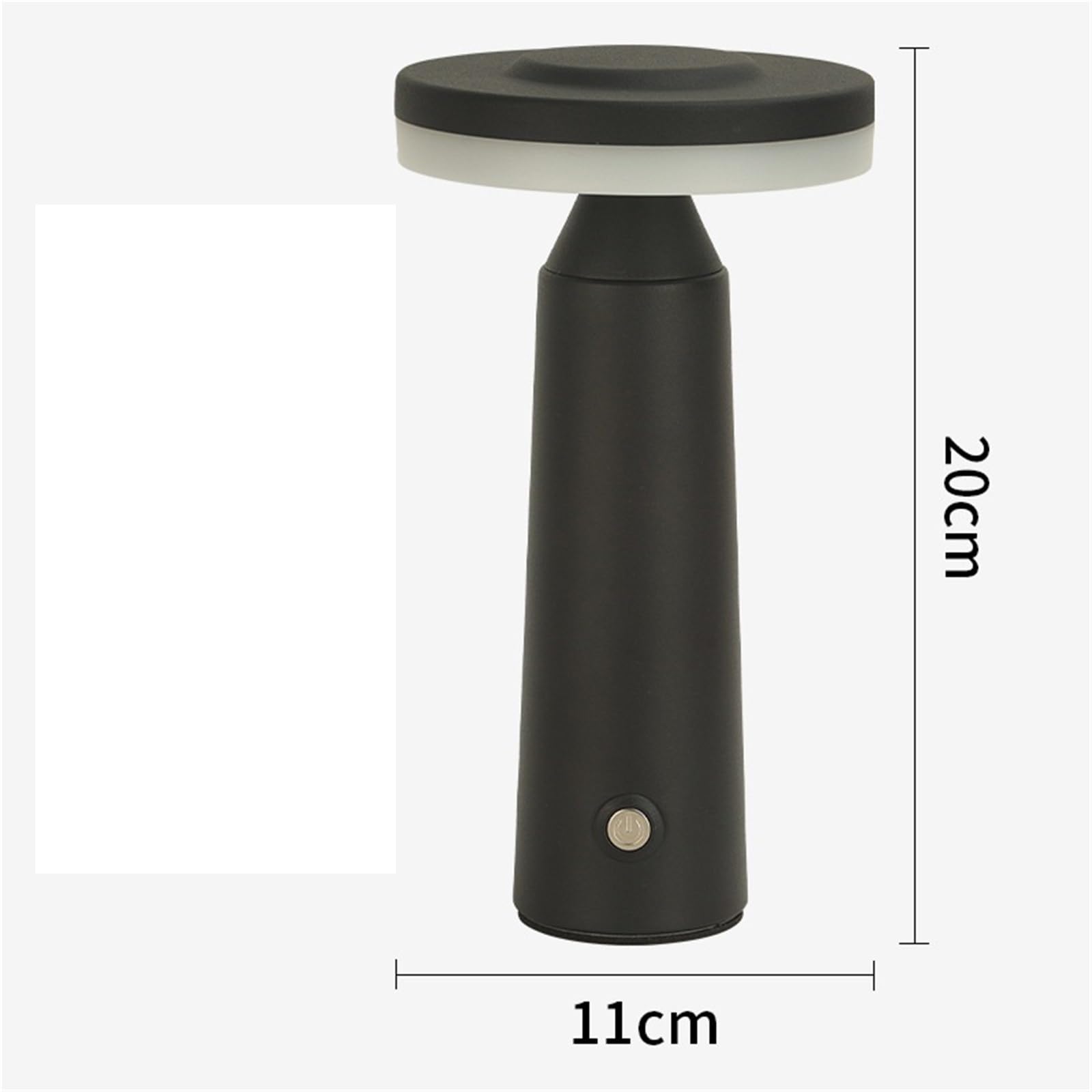 Lampa Biurkowa do Domowego Bezprzewodowa Lampa Stołowa Z Dotykowym Sterowaniem, Ładowalna Do Sypialni Lampa Stołowa do Czytania(Black)