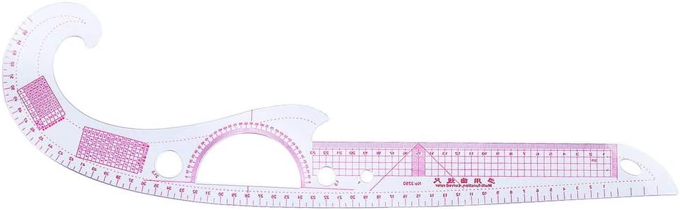 Sewing Ruler Set of 9 French Curve Ruler Measure Beginner Accessories for Beginners Starters Clothes Making Supplies As Shown Plastic