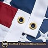 Homissor 100% Cotton Flag American Flags 3×5 Ft New Cotton USA Flag Heavy Duty Outdoor Fade Resistant Embroidered Stars