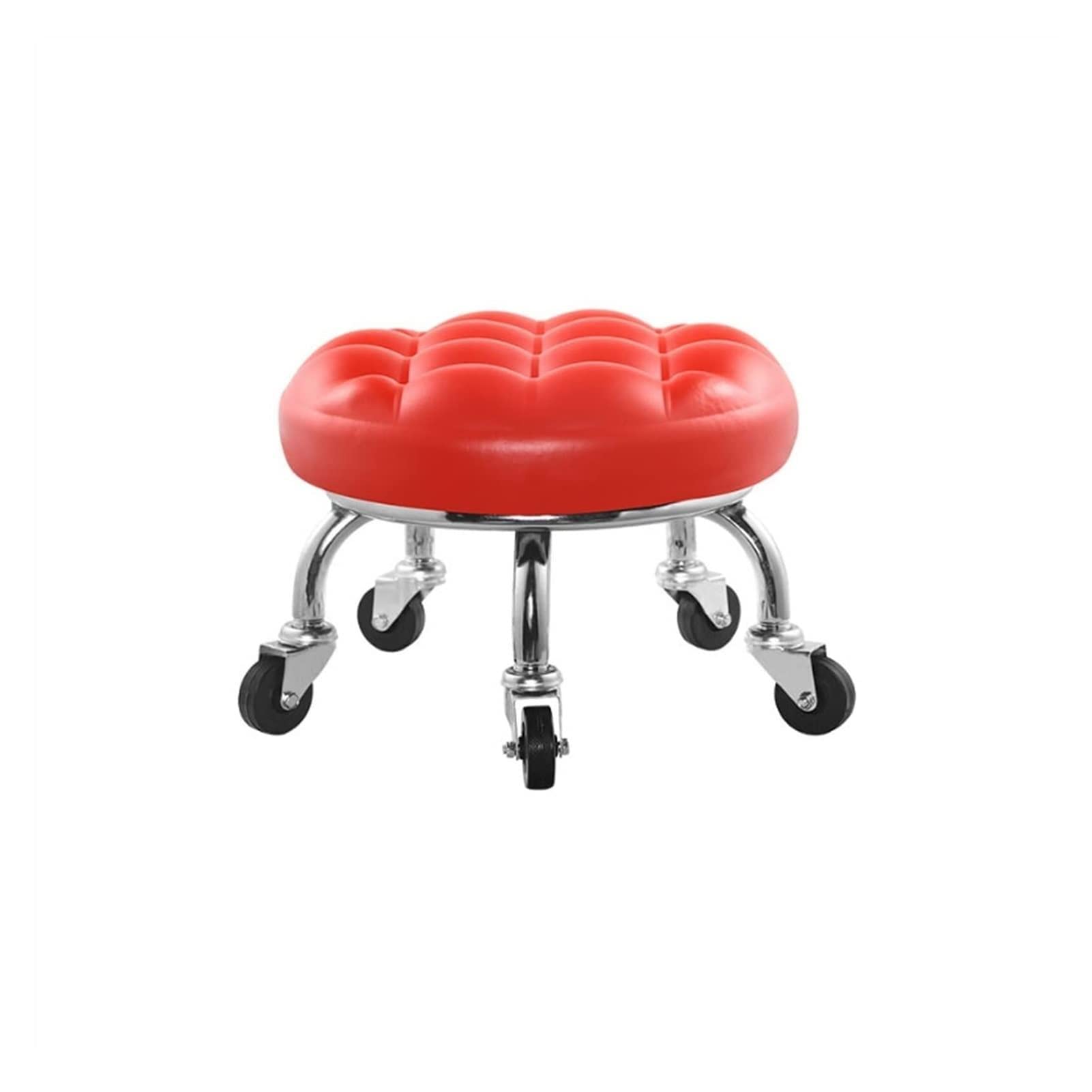 Tabourets de coiffeuse en cuir rouge au design d'excellence pour salon