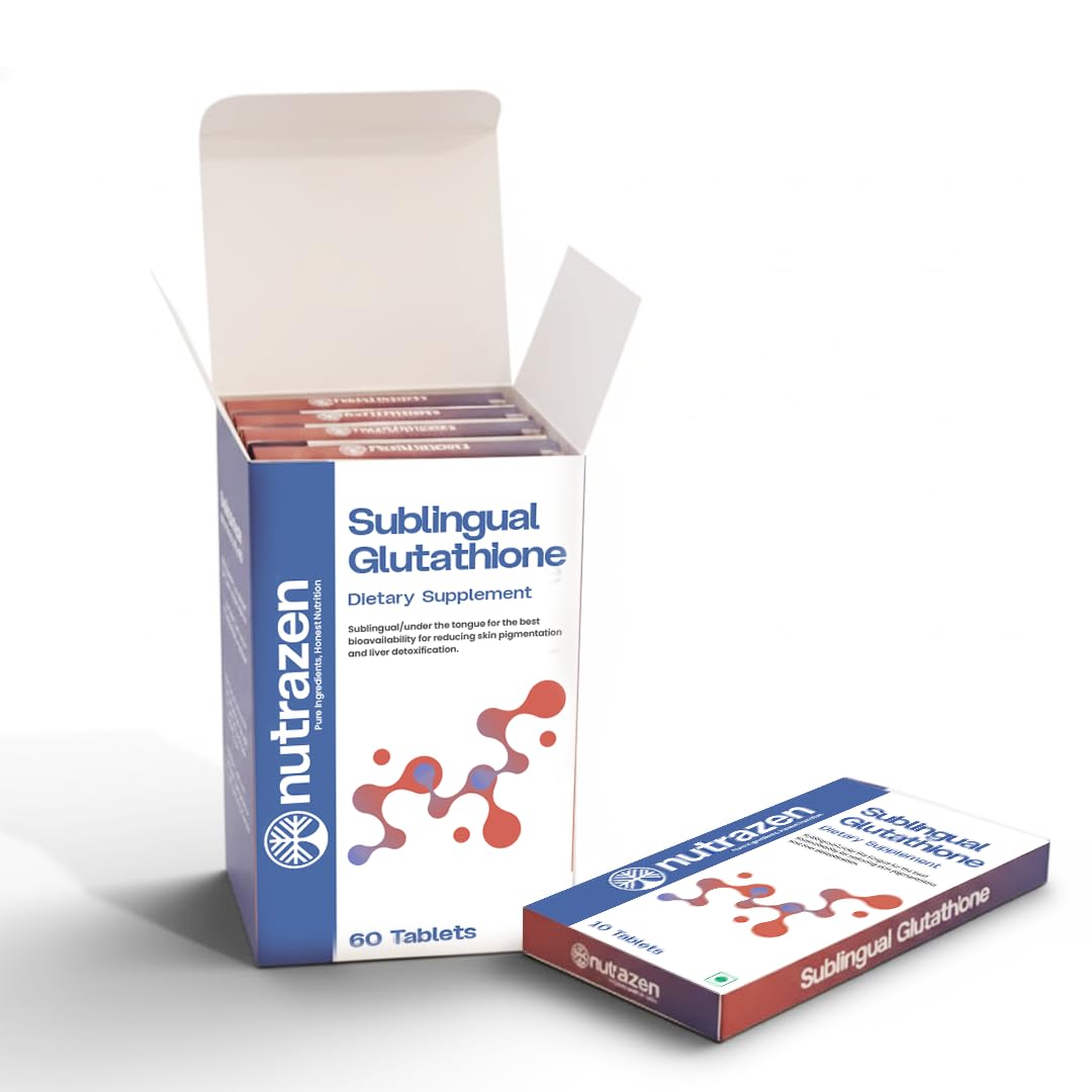 Sublingual Glutathione Supplement - 60 Tablets | High Bioavailability Formula for Skin Brightening, Tan Removal & Anti-Aging | Supports Detox, Liver Health, Cellular Health & Immunity - Amazon product rated Grade B