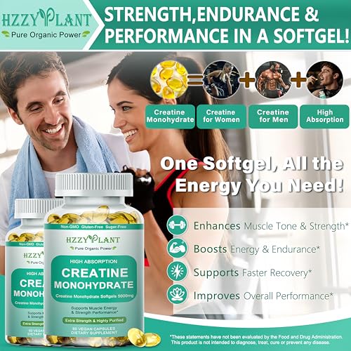 HZZYPLANT Creatine Monohydrate Softgels