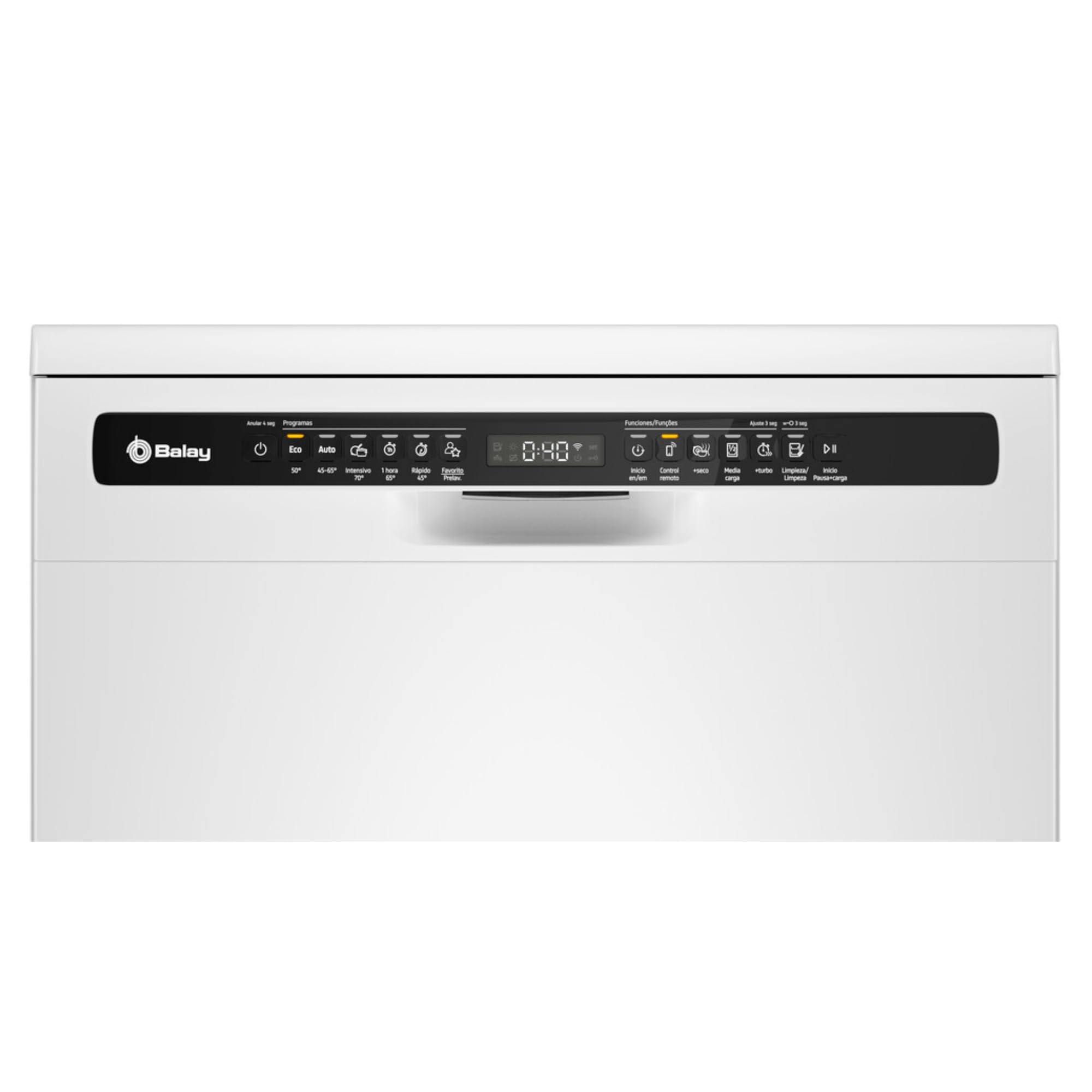 Balay, Lavavajillas Libre Instalación, 60 cm. de ancho, 13 Servicios, Media Carga, Programa Automático, Home Connect, Blanco, 3VS6060BP