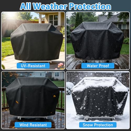 Image of Utheer 60 in Grill Cover for Nexgrill, Weber, Dyna-Glo, 600D Waterproof