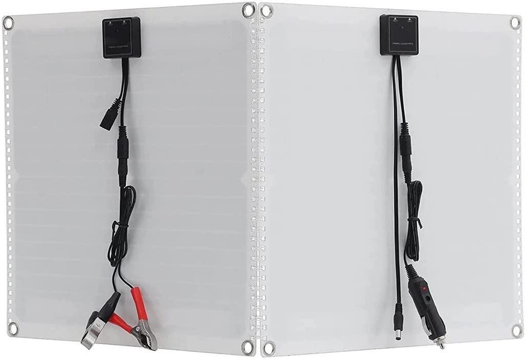 Kit De Panel Solar De 100 W, Totalmente Plegable, 18 V Con Celdas Controladoras, Carga De Batería Para Teléfono, Coche, RV, Barco, Cargador De Energía Real Solar