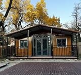 Customizable Tiny House Foldable Prefab Foldable Tiny Mobile Home with Bedrooms & Kitchen Bathroom Container Home 20ft/30ft/40ft Suitable for Office and Living (Modern, FT, 1)