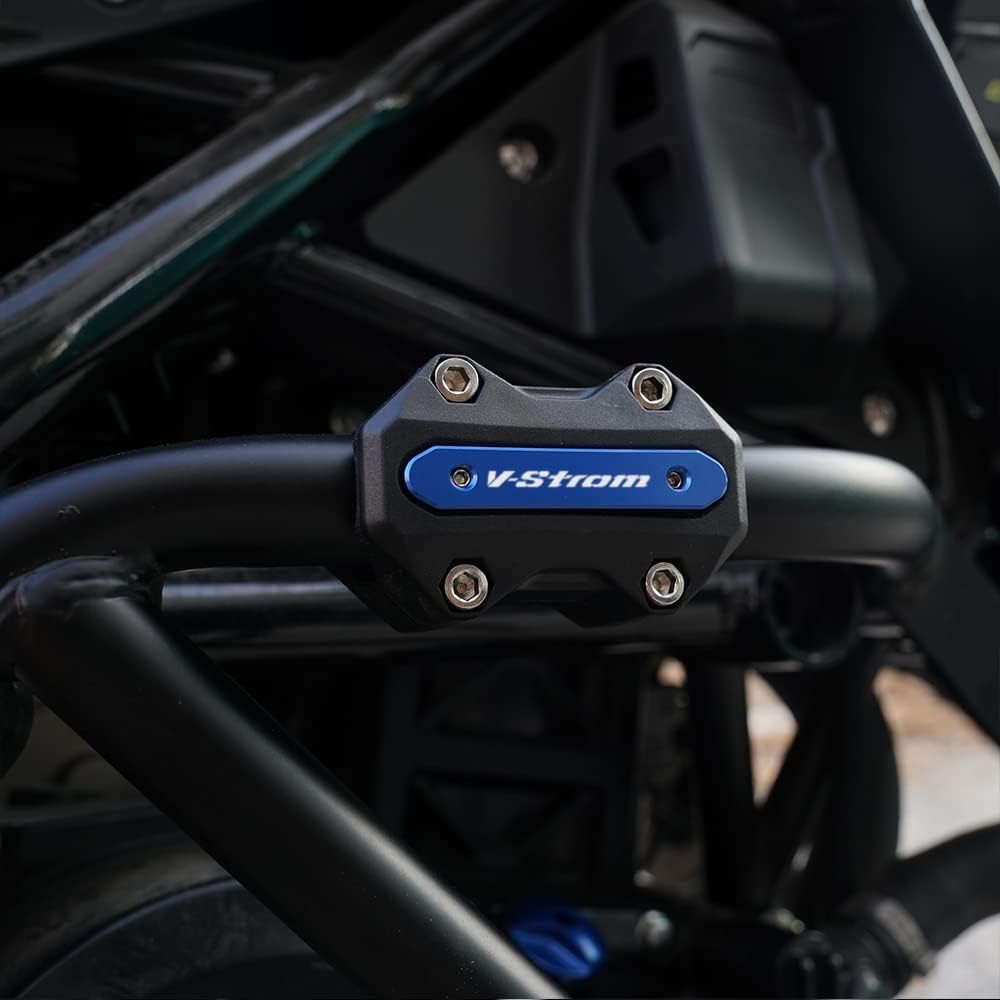 Per Suzuki V-Strom 650 /XT DL650 DL1000 V Strom 1000 /XT Vstrom 1050 /XT Accessori Blocco Protettivo del Paraurti Motore delle Barre di Protezione (Blu)