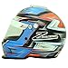 Zamp RZ-42Y Youth Orange/Blue Graphic Helmet - 52cm
