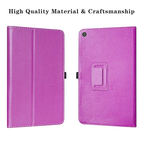 Asus Zenpad 10 Case,Liushan Pu Leather Slim Folding Stand Cover For Asus Zenpad Z300C / Z300M / Z301M / Z301Ml / Z301Mfl 10.1-Inch Android Tablet,Purple #TOP4