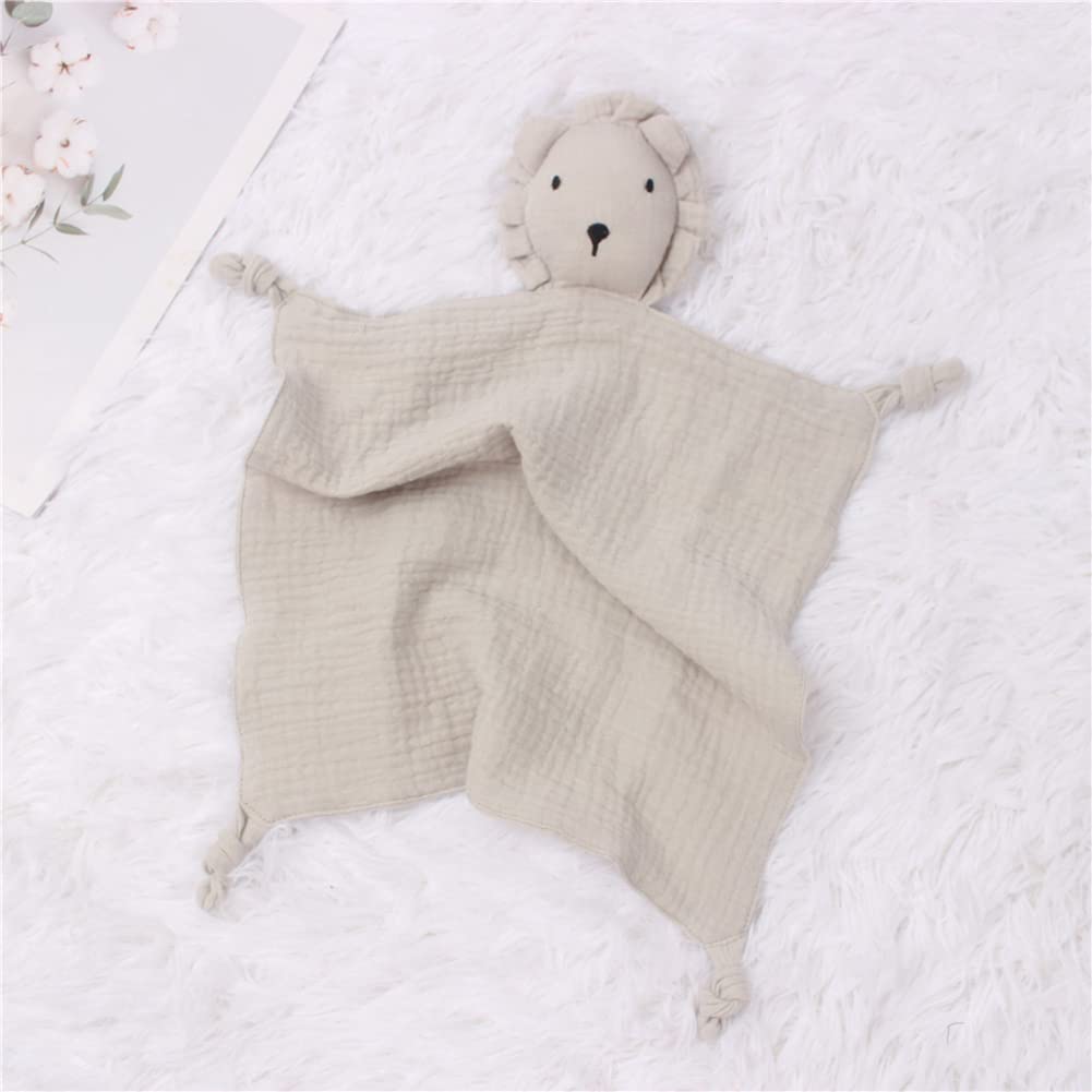 Peluche doudou panda lion éléphant mousseline jouet bébé cadeau naissance