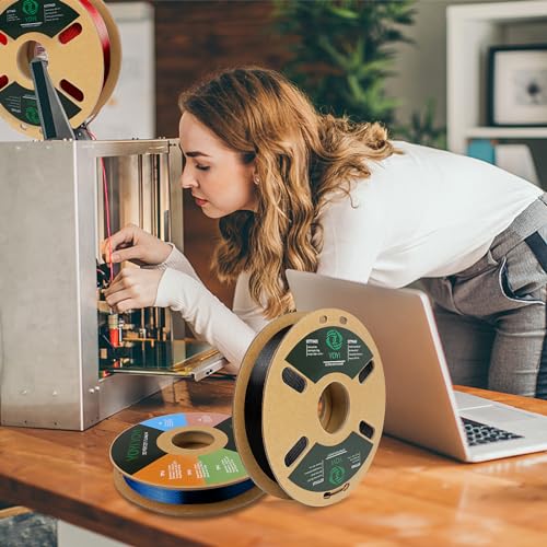 Image of YOYI YOYI 3D Printer Filament, 95A TPU Filament 1.75mm, Flexible Filament, 0.5KG Spool,Dimensional Accuracy + /- 0.03 mm, Soft TPU Filaments of High Elasticity (Black)