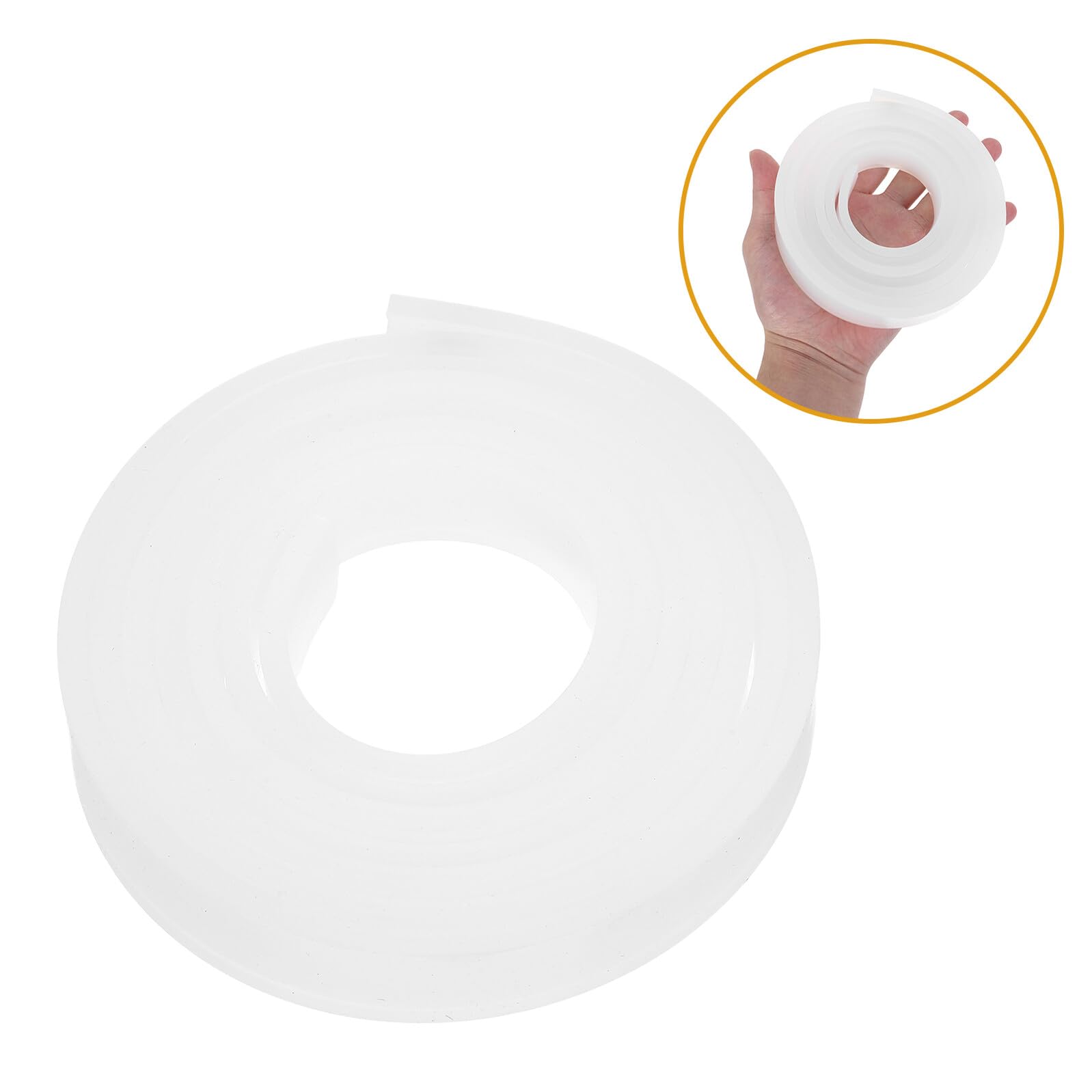 SHOWERORO Herramienta para Moldear Azúcar de Silicona Resistente al Calor, Tira Moldeadora 2 M X 2 Cm X 5 Mm para Fondant, Pasta de Azúcar y Decoración de Pasteles, Herramienta Profesional