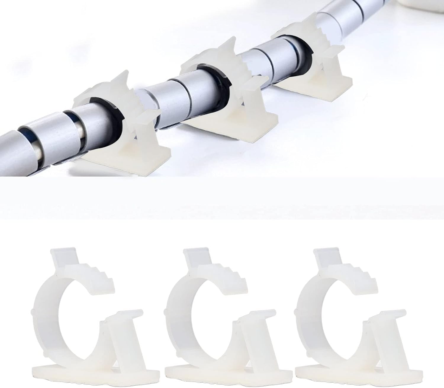 Jonlaki 100PCS Cable Management Clips - SelfAdhesive PA66 Nylon Cord Organizers for Home and Office (YX-1316)