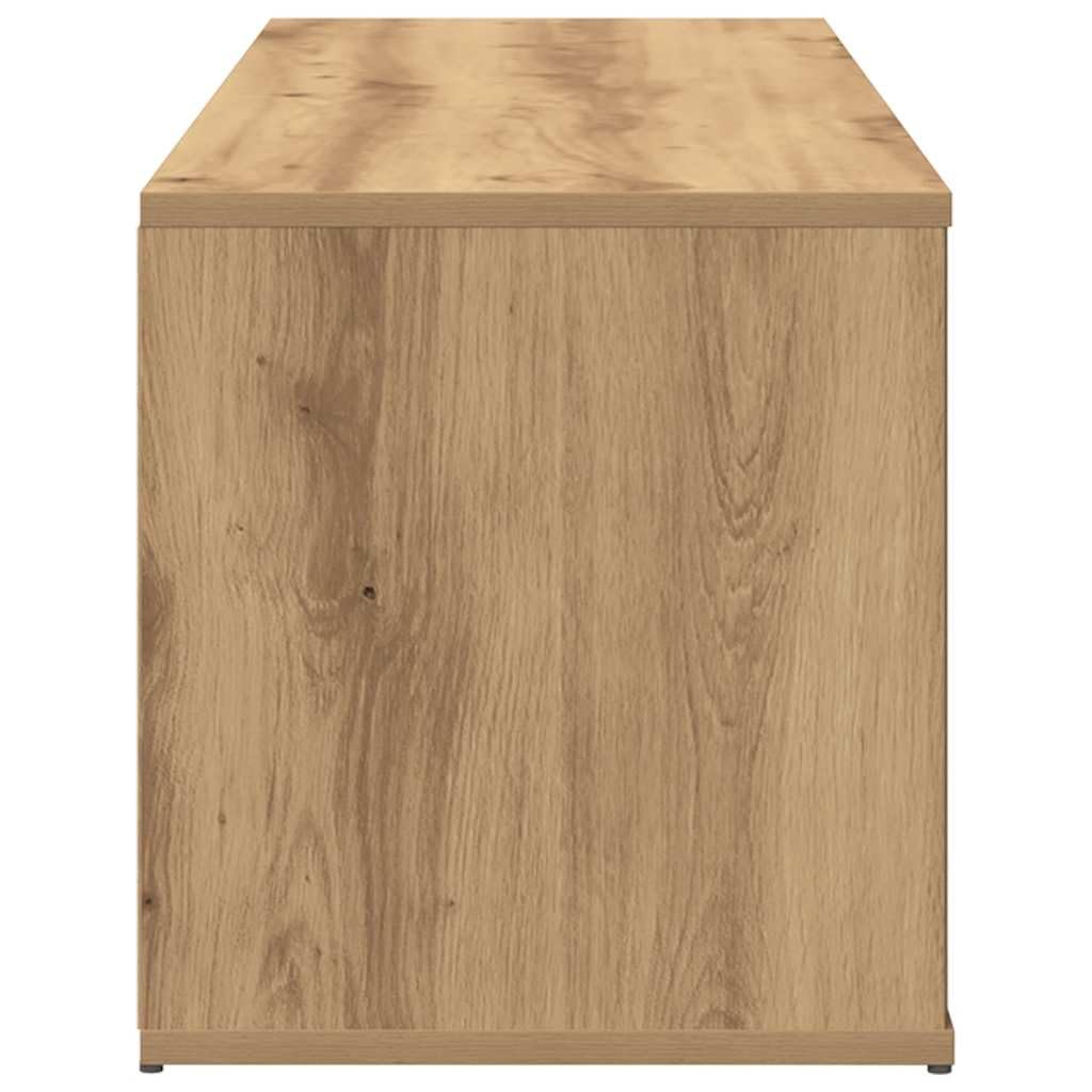 TV-Schrank Artisan-Eiche, 120x34x37 cm, Holzwerkstoff, robuster TV Ständer für Wohnzimmer, modernes Media Center, langlebige Wohnzimmer Möbel
