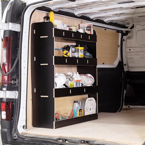 Van Racking & Shelving compatible with Trafic LWB (L2) 2015+ Heavy Duty HEXABOARD Van Storage System - Tool Storage Shelves & Work Van Organisation - Rear Van Rack