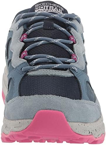 Skechers Women's GO Run Trail Altitude Hiking Sneaker Shoe, Navy/Pink, 11 | Image 1