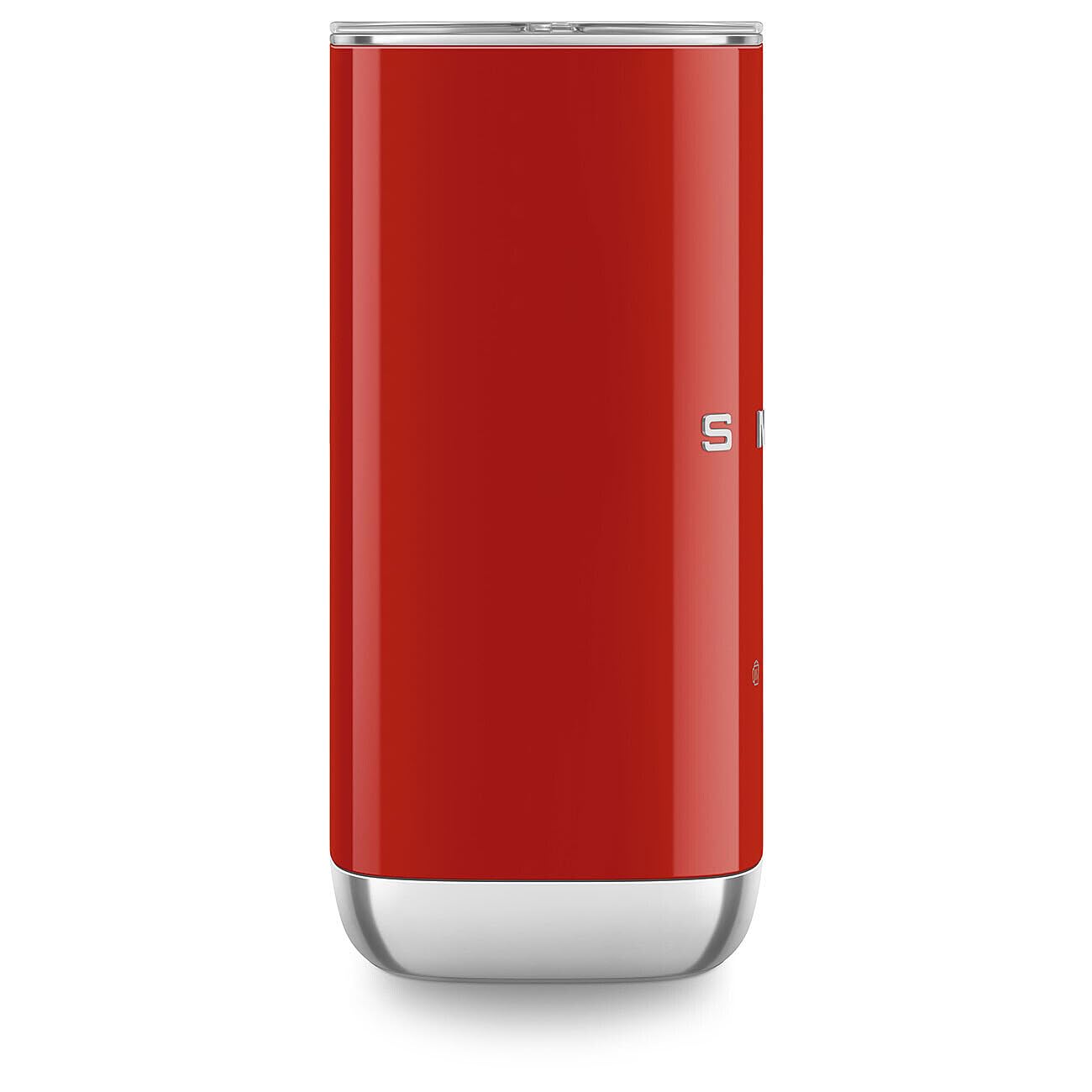 Smeg, Elektryczny spieniacz do mleka MFF02RDEU, 3 funkcje napoju, wyjmowany trzepaczka, nieprzywierająca powłoka ceramiczna, 500 W, czerwony