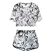 2 Piece Ahegao Outfits for Women Short Sleeve Crop Top and Short Pants Sets (Ahegao Big Face, Large)