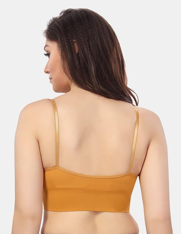 Image of Fabme Women's Nylon Blend Wire Free Casual Full-Coverage Molded Bra