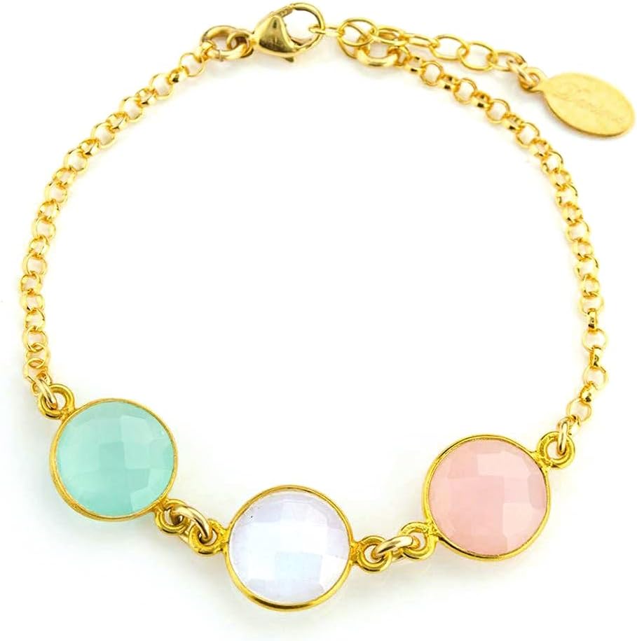 Custom birthstone bracelet, Grandmother Jewelry, Mothers Bracelet, Family bracelet, grandchildren birthstones, gemstone station bracelet [10MMSTATION]