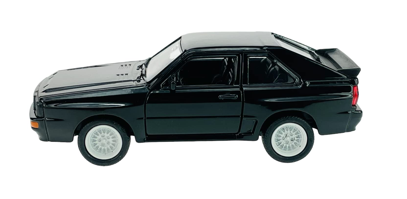 Welly model samochodu, kompatybilny z Audi Sport Quattro, czarny, ok. 1/34-1/39, metalowy model samochodu, odlew 43802