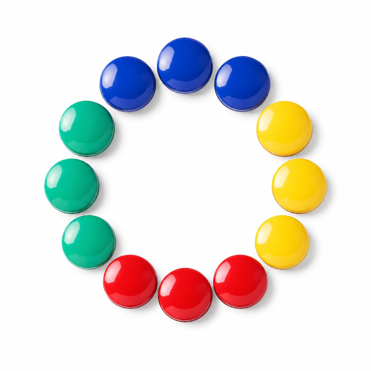 Fridge Magnets Strong Magnetic Buttons for Refrigerator Whiteboard Office Kitchen | Small Powerful Neodymium Magnets for Notes Photos Crafts Bulletin Board 12Pcs