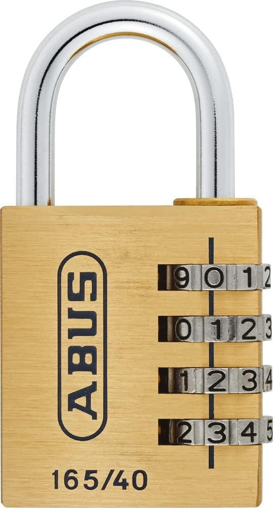 Combination lock 165/20 - brass padlock - with individually adjustable number code - suitcase lock/locker lock - ABUS -Security level 3
