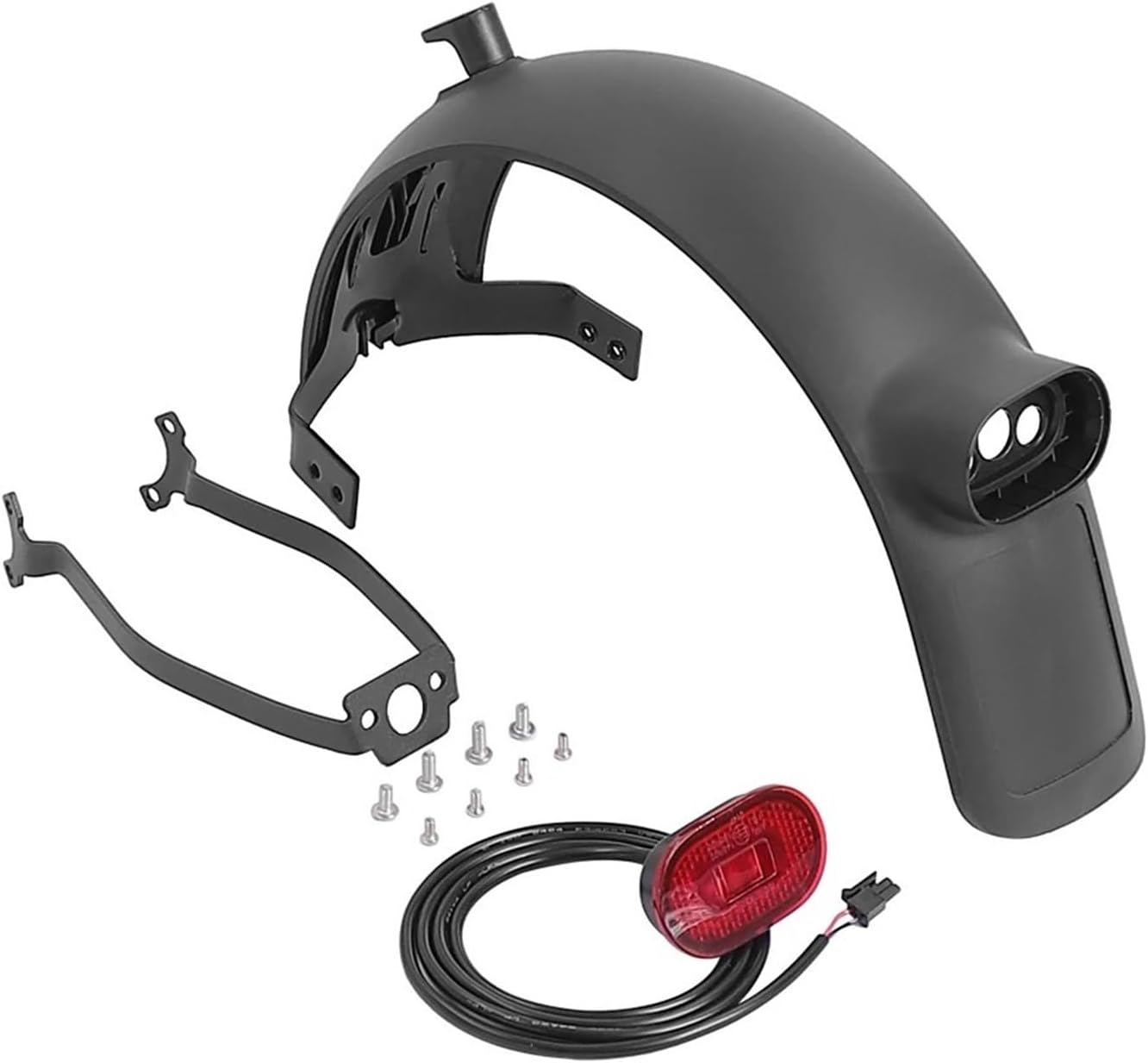 Front Mudguard Support Fender Bracket Kit Compatible With Xiaomi 4 Ultra Electric Scooter Taillight With Reflective Strips Side Shell Parts Scooter parts(Set A)