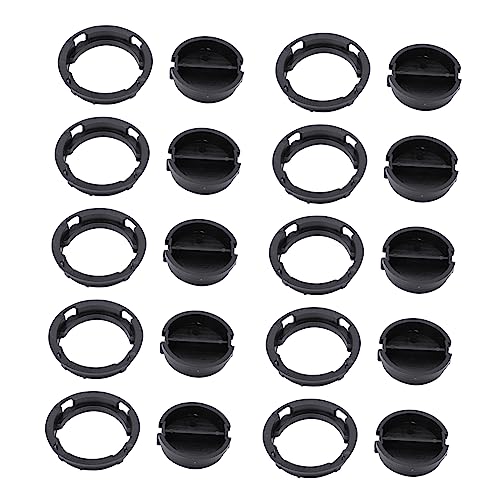 COHEALI 50Pcs Plastic Bottom Stoppers for Money Saving Boxes Durable Black Plugs for Piggy Banks Convenient Installation for Secure Coin Storage for Plaster Figurines