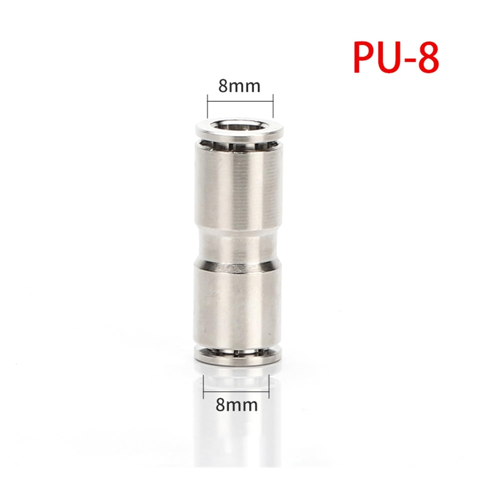 direkter pneumatischer Schnellanschluss, 2 PCS PU PG PE Messing Metall 4-12mm Gelten Luft Kompressor Schlauch Hochdruck Anschluss Hohe Temperatur(Pu8mm)