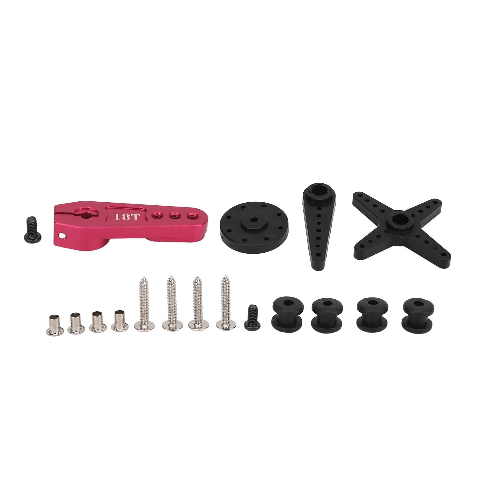 Fabater Serwo Cyfrowe RC, Moment Obrotowy 150 Kg, IP66, Wodoodporne, w Pełni Metalowe Serwo z przekładnią metalową, Cyfrowe 1/5 RC z Ramieniem ze Stopu Aluminium 18T do Samochodów 1/5