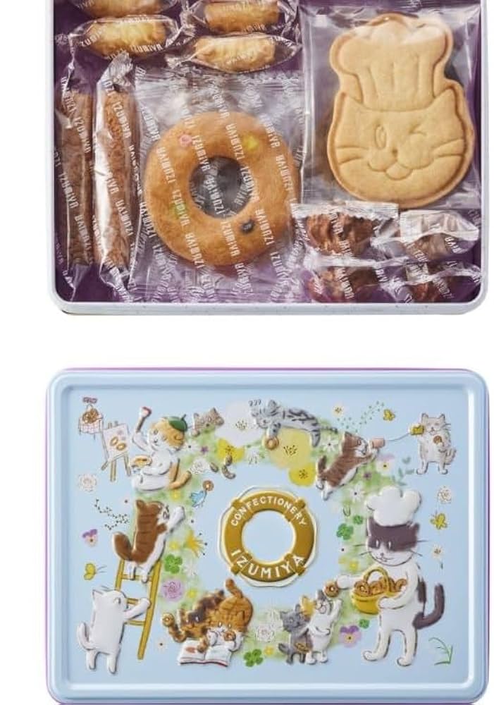 ❤みけねこ屋本舗さま❤NoteMakingEnergy❤ ねこ缶(クッキーがつなぐ輪)（泉屋東京店） | Cake.jp